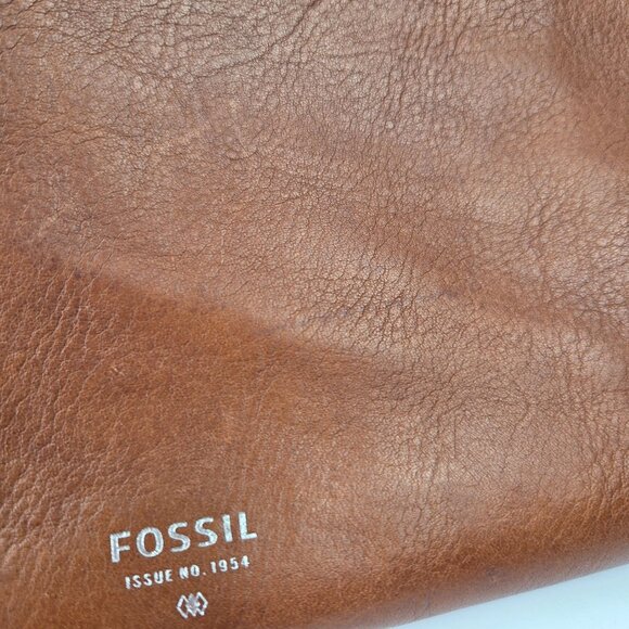 Fossil Sydney Brown Leather Crossbody Bag - Picture 15 of 16